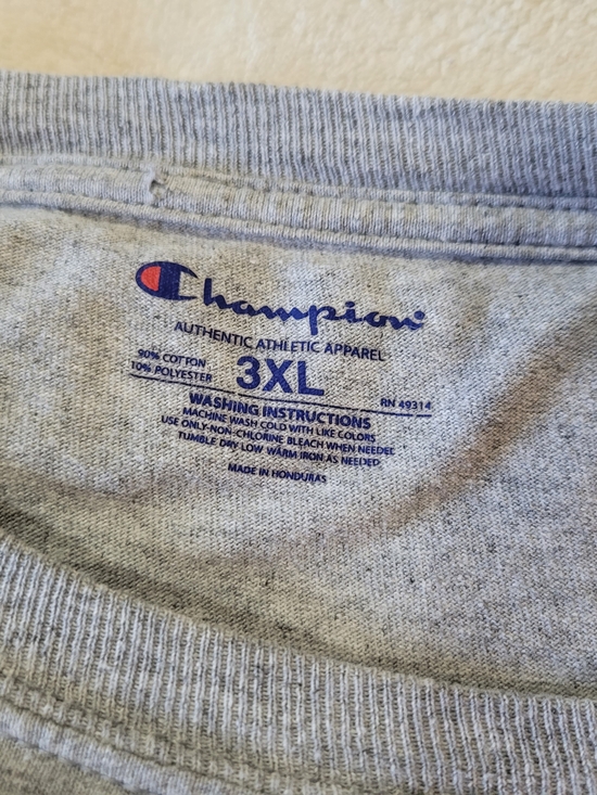 Champion Purdue Boilermakers Gray Short Sleeve T-Shirt 3XL - Picture 3 of 4